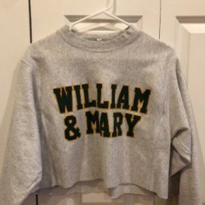 William and Marry Champion Cropped Sweatshirt